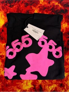 Sp5der Angel Number Beluga Hoodie ‘Black’